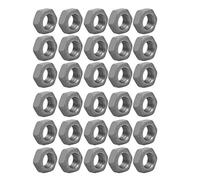 Sourcingmap 30pcs M10 Thread 1mm Pitch Carbon Steel Metric Left Hand Hex Nut