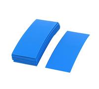 Sourcingmap 30pcs PVC Heat Shrink Tubing Blue for 1 x 18650 Battery