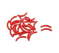 sourcingmap 30pcs Red Soft Rubber Ladies Cosmetic Makeup Eyelash Curler Refill Replace Pads