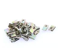 sourcingmap 30pcs Spring Metal Car Panel mudguard Screw U-Type Clips 12.4mm x 23mm