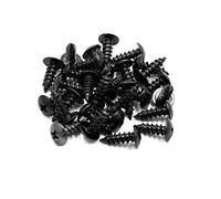 Sourcingmap 30pcs Universal Black Motorcycle Round Cross Head Self