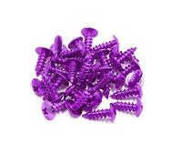 sourcingmap 30pcs Universal Purple Motorcycle Self Tapping Bolts Screws