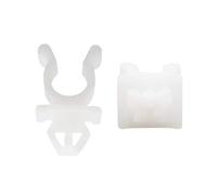sourcingmap 30Pcs White Plastic Rivets Hood Prop Rod Clip Support Clamp Holder 9mm