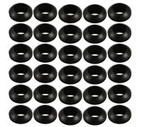 Sourcingmap 30pcs Wire Protective Grommets Black Rubber 10mm Double Sided Grommet