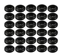 Sourcingmap 30pcs Wire Protective Grommets Black Rubber 8mm Double Sided Grommet
