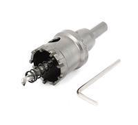 Sourcingmap 32mm Carbide Hole Cutter, TCT Hole Saws for Stainless Steel Sheet Metal, with Round Shank