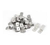 Sourcingmap 35mm x 13mm x 11mm Metal Z Shape Picture Frame Braces Brackets Silver Tone 50PCS