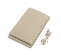 sourcingmap 38cm DIY PU Leather Car Steering Wheel Cover w Needle Beige Thread