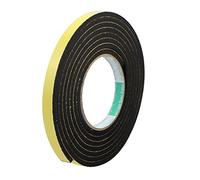 Sourcingmap 3Meter 12mm x 5mm Single-Side Adhesive Shockproof Sponge Foam Tape Yellow Black