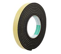 sourcingmap 3Meter 20mm x 5mm Single-side Adhesive Shockproof Sponge Foam Tape Yellow Black