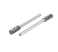 Sourcingmap 3mm Dia Round Shank 5mm Head Dia Engraving Tungsten Steel Rotary File 2pcs