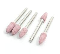 sourcingmap 3mm Shank 6mm Pink Mounted Points Grinding Heads Stone 5 Pcs