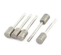 Sourcingmap 3mm Shank 8mm Dia Cylinder Head Diamond Mounted Point 5 Pcs