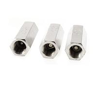 sourcingmap 3pcs 1/8PT Female Thread Full Port One Way Air Check Valve Silver Tone