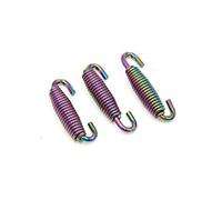 sourcingmap 3pcs 45mm Stainless Steel Exhaust Pipe Swivel Spring for Motorcycle