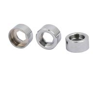 Sourcingmap 3pcs M18 to M24 Female Thread Water Faucet Adapter Connector Silver Tone