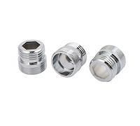 Sourcingmap 3pcs M22 to 1/2BSP Male Thread Faucet Adapter Silver Tone for Water Purifier