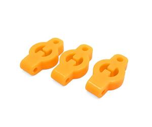 sourcingmap 3Pcs Orange 1/2 Inch Dia Hole Car Rubber Exhaust Mount Hanger Bracket Bushing Support