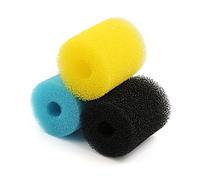 Sourcingmap 3pcs Yellow Blue Black 2.6inch Dia Pre-Filter Sponge Filter Media for Aquarium