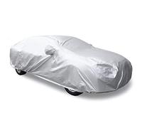 sourcingmap 3XL Silver-Tone 190T Car Cover - Waterproof, UV Reflective, All-Weather Protection for Large Cars Scratch, Rain, Snow, Heat Resistant with Mirror Pockets (490 x 180 x 160cm)