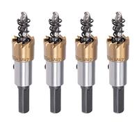 sourcingmap 4 Pcs 14mm HSS Drill Bit Hole Saw Stainless High Speed Steel Metal Alloy