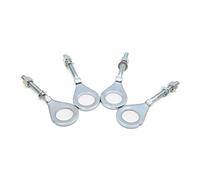 sourcingmap 4 Pcs 18mm Dia Hole Metal Motorcycle Chain Axle Adjuster Tensioner