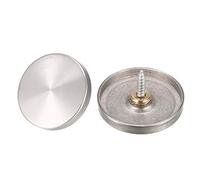 Sourcingmap 4 Pcs 40mm Stainless Steel Caps Decorative Mirror Nails