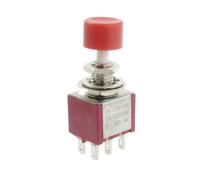 sourcingmap 4 Pcs AC 250V 2A 120V 5A DPDT 2NO 2NC Momentary Push Button Switch