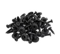 sourcingmap 40 Pcs 6mm Hole Plastic Rivets Fastener Push Clips
