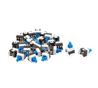 sourcingmap 40 Pcs 7 x 7mm PCB Momentary Push Button Tact Tactile Switch Non-lock 6 Pin DIP