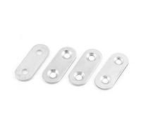 sourcingmap 40 x 15mm Flat Mending Repair Plate Bracket Corner Brace 4 PCS
