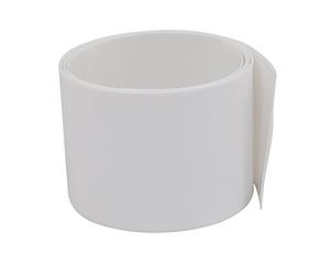 Sourcingmap 40mm Flat Width 1 Meter Long PVC Heat Shrinkable Tube White for 9V Battery Pack