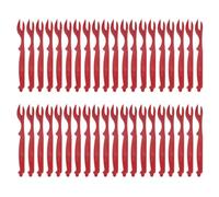 Sourcingmap 40Pcs Crab Leg Crackers, Crab Crackers Forks/Picks Bulk for Lobster, Crab, Crawfish, Prawns and Shrimp Seafood Easy Opener Shellfish Picks Knife (Red)
