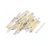 Sourcingmap 40Pcs P125H 2.5mm Crown Tip Spring Test Probes Pins 33mm for PCB Borad