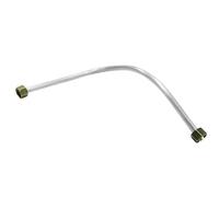 Sourcingmap 420mm Length Aluminum Air Compressor Exhaust Tube Replacement Silver Tone