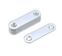Sourcingmap 45mmx12mm Flat Bracket Straight Mending Plate Repair Fixing Connector 10pcs