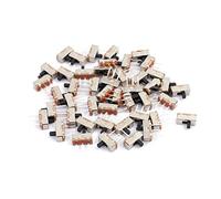 Sourcingmap 46 Pcs 2.54mm Pitch 3 Terminal SPDT Slide DIP Switch Straight Type