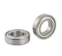 Sourcingmap 47mm x 25mm x 12mm Metal Shielded Deep Groove Ball Bearing 6005Z 2 Pcs