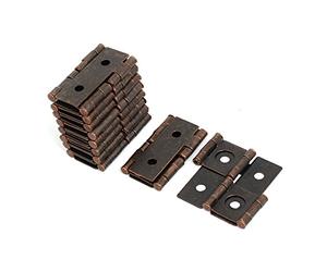 Sourcingmap 47mmx45mmx5mm Antique Style Double Acting Folding Screen Hinge Copper Tone 10pcs
