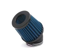 Sourcingmap 48mm Inner Dia 45° Bend Clamp-on Air Intake Filter Cleaner Blue