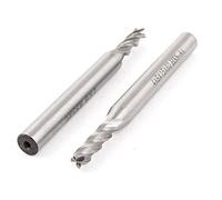 Sourcingmap 4mm Cutting Dia. 4 Flutes Straight Shank End Mill Cutter CNC Bits 2pcs