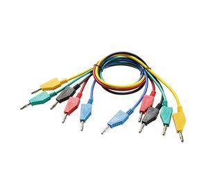 Sourcingmap 4mm Test Leads Banana to Banana Plug Double-Ended Stackable Test Wire 5A 20 Inch Long 5pcs
