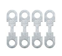sourcingmap 4pcs 40A Flat Fuse Strip Metal Silver Tone for Car DC 12V Universal