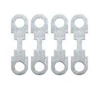 sourcingmap 4pcs 60A Car Flat Fuse Strip Replacement Metal Silver Tone DC 32V