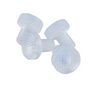 sourcingmap 4pcs 8mm Clear Soft Stem Bumpers Glide, Patio Outdoor Furniture Glass Table Desk Top Anti-collision Embedded