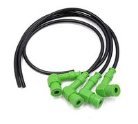 sourcingmap 4Pcs 90 Degree Motorcycle Engine Spark Cap Ignition Wire Cable Green