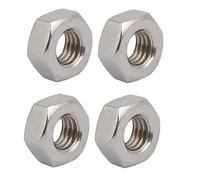 Sourcingmap 4pcs M10 x 1.5mm Pitch Metric Thread 201 Stainless Steel Left Hand Hex Nuts