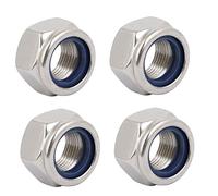 Sourcingmap 4pcs M18 x 1.5mm Pitch Metric Fine Thread 304 Stainless Steel Hex Lock Nuts