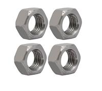 Sourcingmap 4pcs M20 Thread 2.5mm Pitch Metric Carbon Steel Left Hand Hex Nut