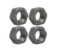 Sourcingmap 4pcs M22 Thread 2.5mm Pitch Metric Carbon Steel Left Hand Hex Nut